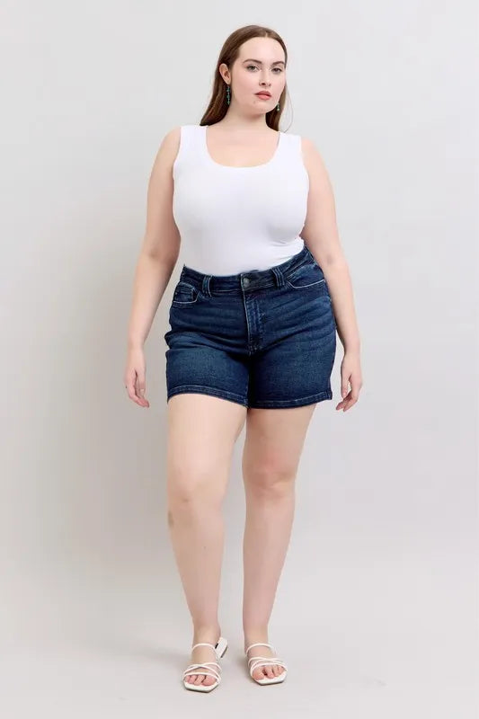 Capri Denim Shorts