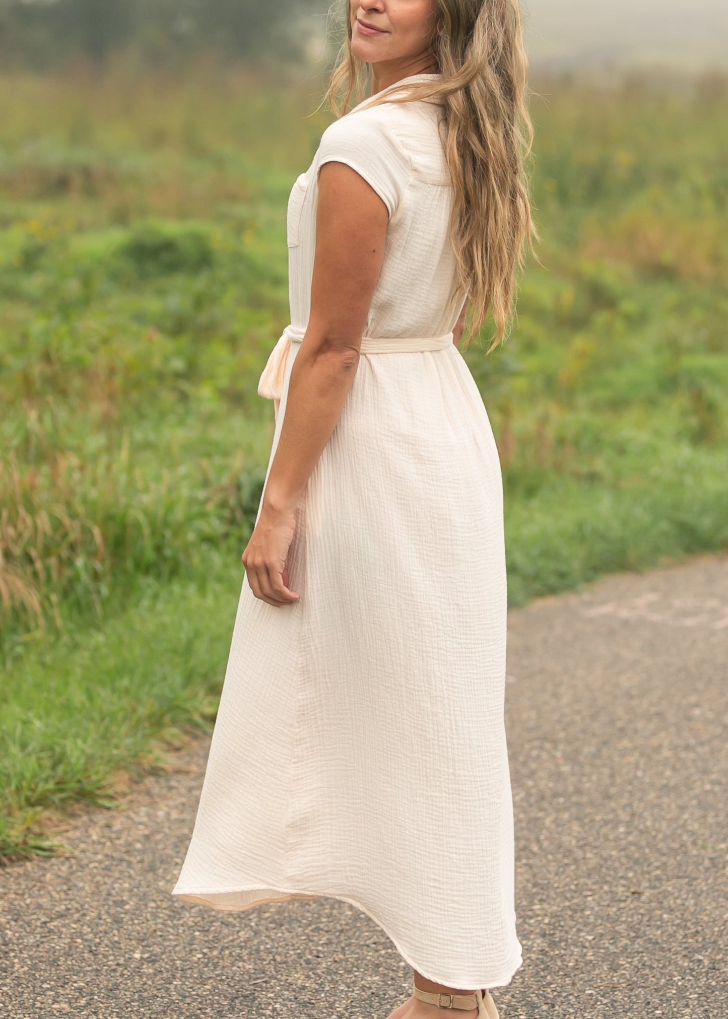 Willow Cotton Gauze Midi Dress