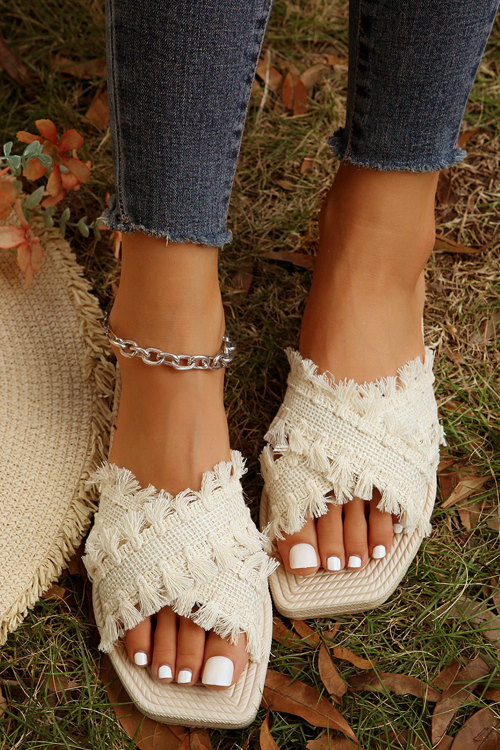 Riviera Woven Slides