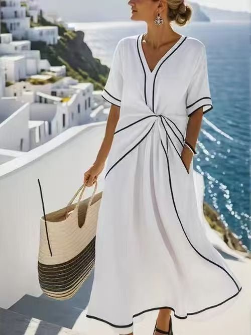 Coast Twist Maxi Dress - Nordik Paris