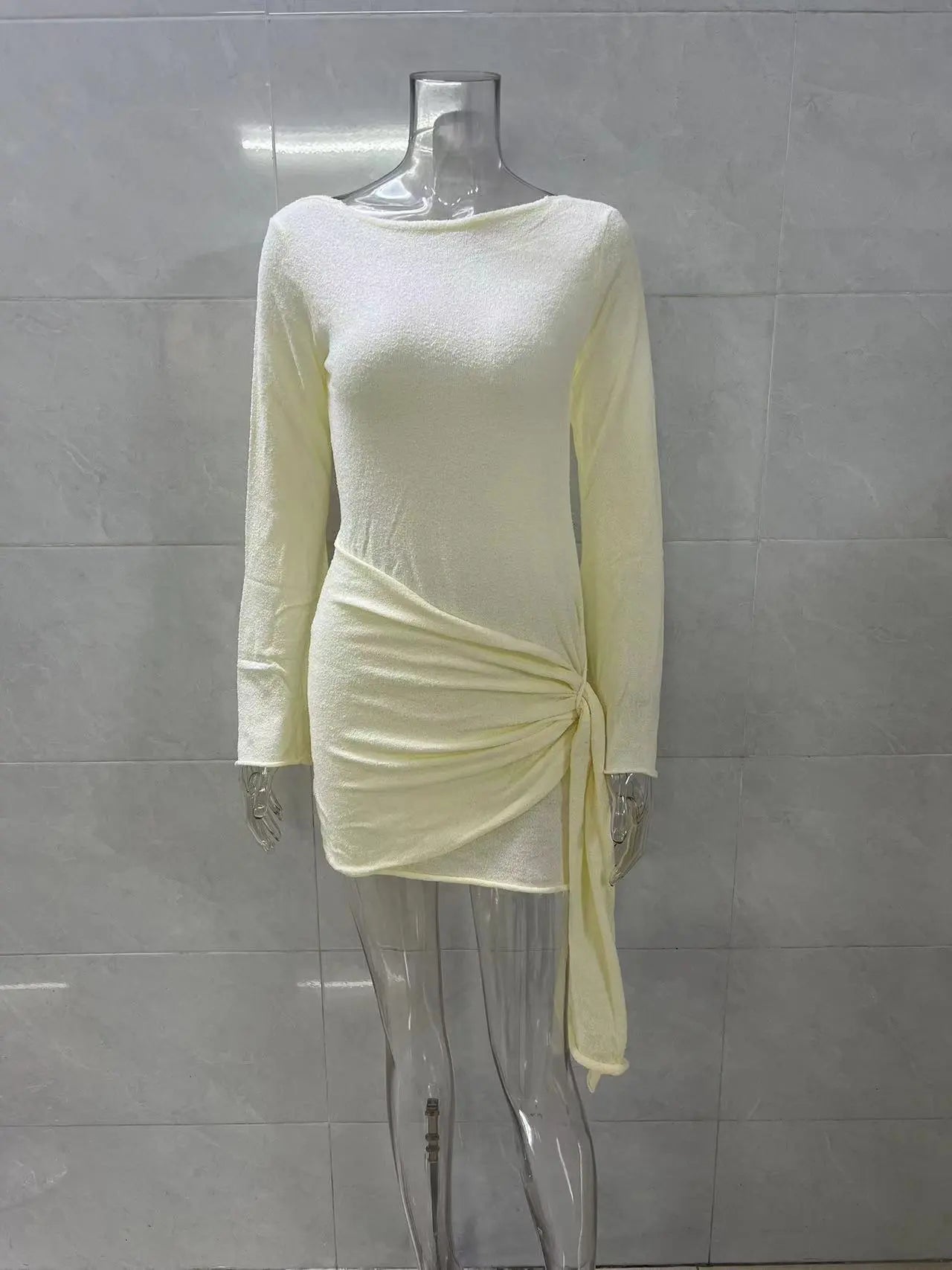 Louvre Drape Mini Dress