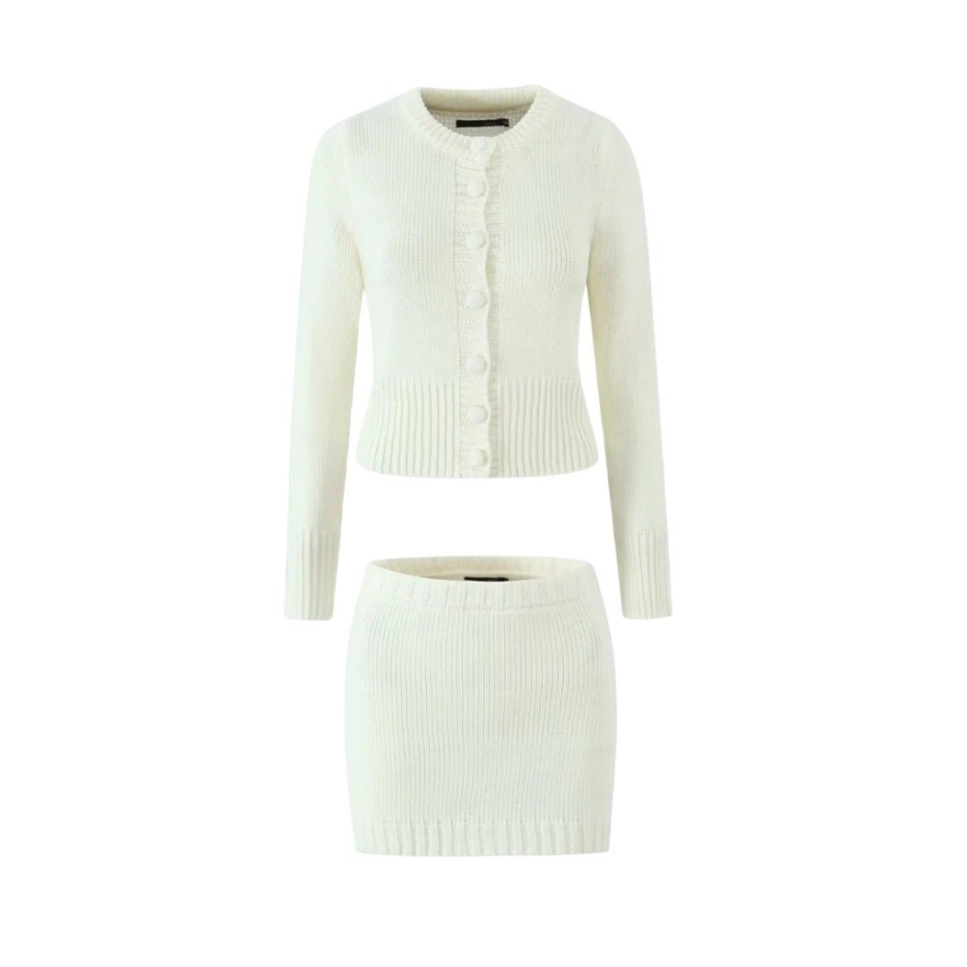Selene Ribbed Knit Skirt Set - Nordik Paris
