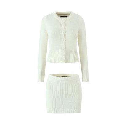 Selene Ribbed Knit Skirt Set - Nordik Paris