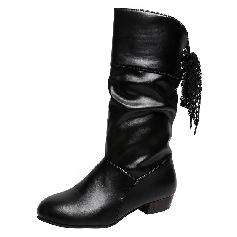 Bottes A Talon Style Etudiant