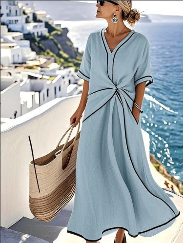 Coast Twist Maxi Dress - Nordik Paris