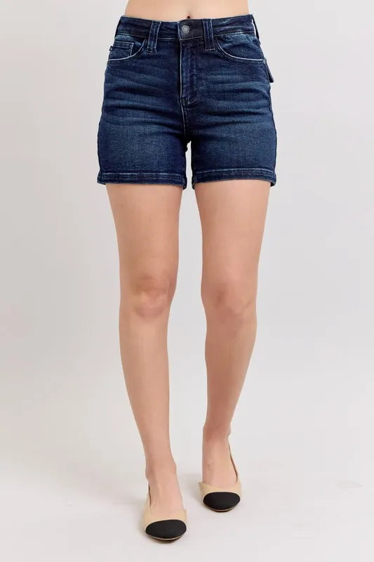 Capri Denim Shorts