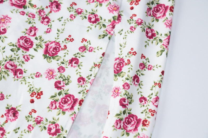 Luna Floral Slip Split Dress