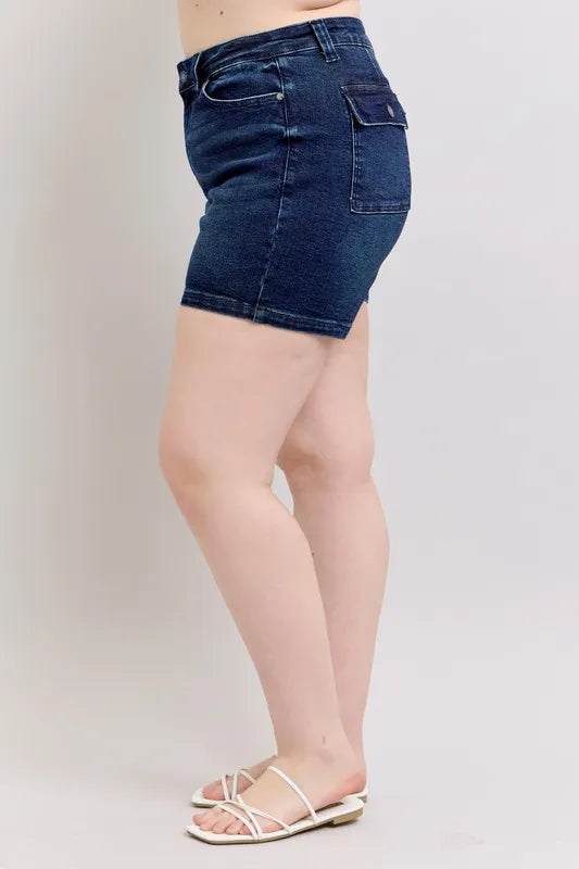 Capri Denim Shorts