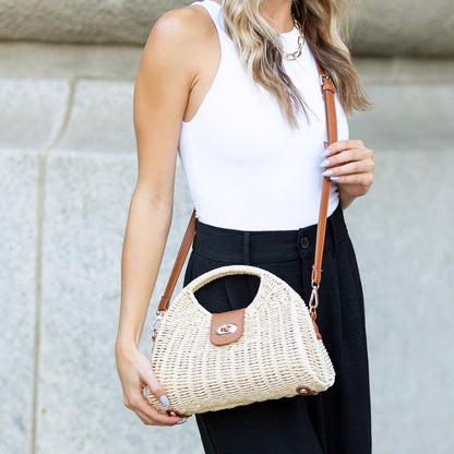 Stella Woven Crossbody Bag