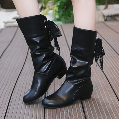 Bottes A Talon Style Etudiant