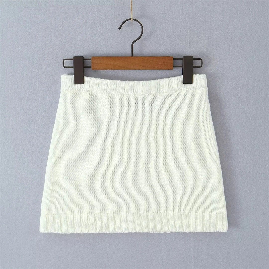 Selene Ribbed Knit Skirt Set - Nordik Paris