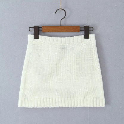 Selene Ribbed Knit Skirt Set - Nordik Paris