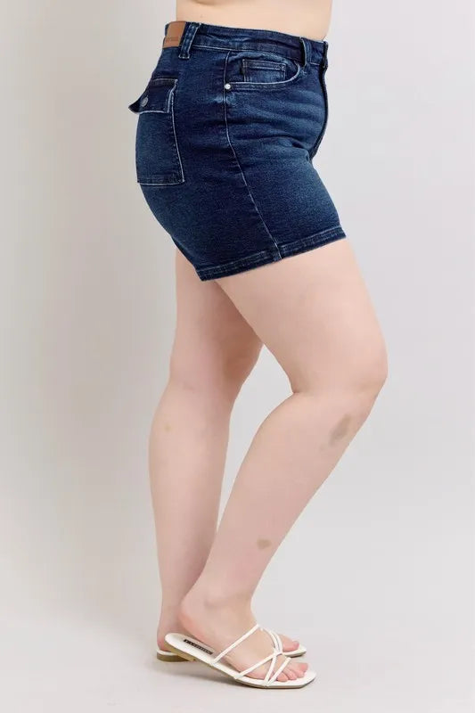 Capri Denim Shorts