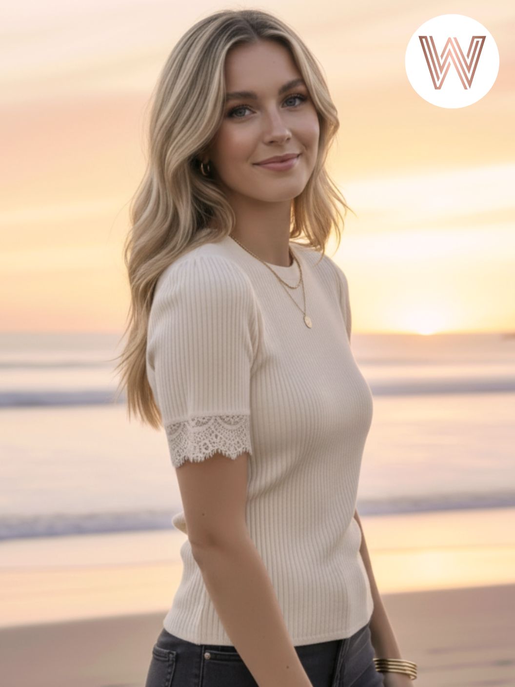 Giselle top - Ecru