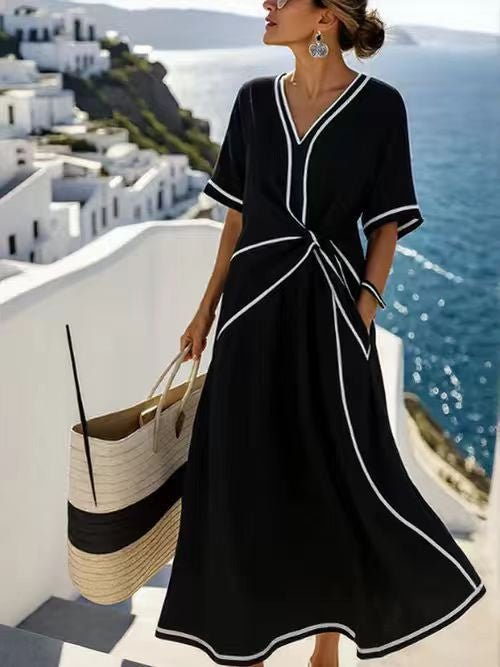Coast Twist Maxi Dress - Nordik Paris
