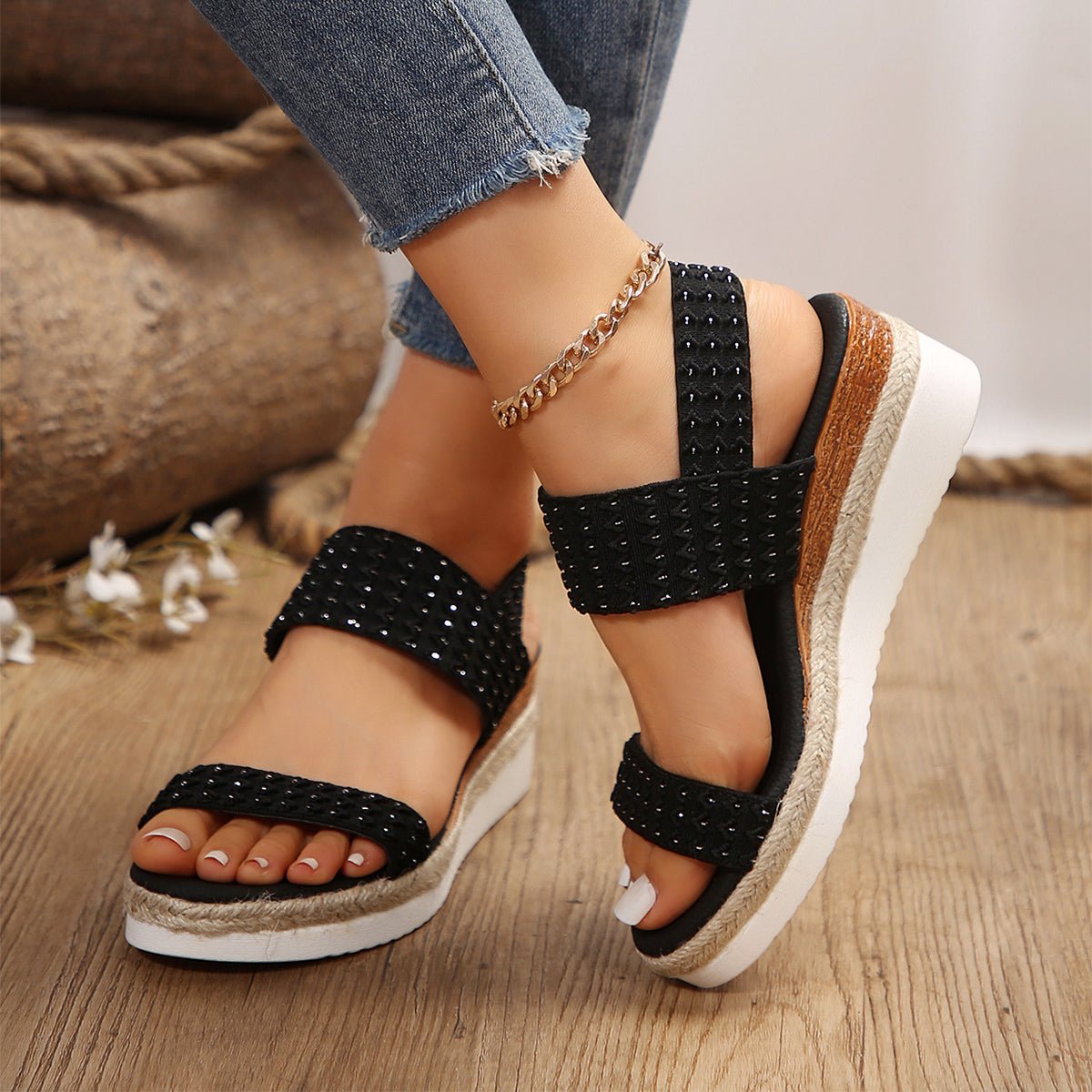 Luna Comfort Platform Sandals - Nordik Paris