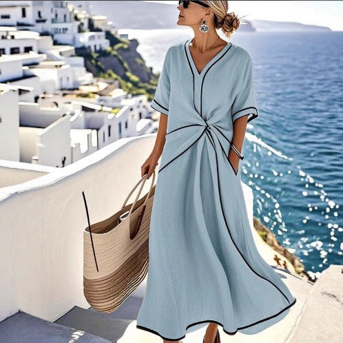 Coast Twist Maxi Dress - Nordik Paris