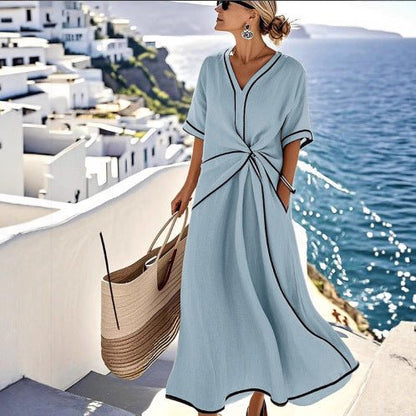 Coast Twist Maxi Dress - Nordik Paris