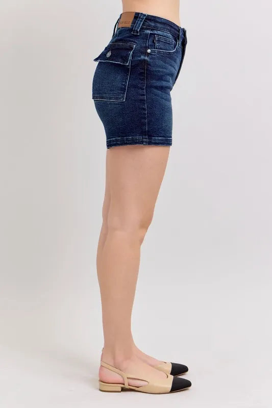 Capri Denim Shorts