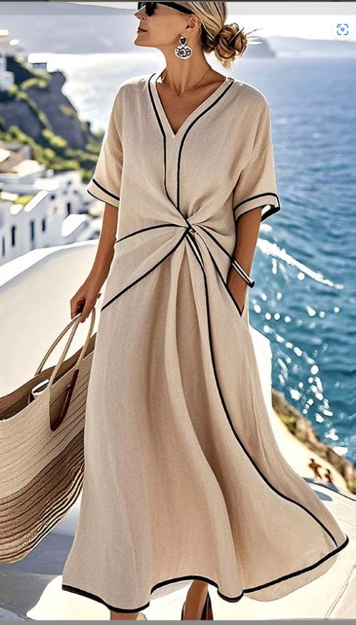 Coast Twist Maxi Dress - Nordik Paris