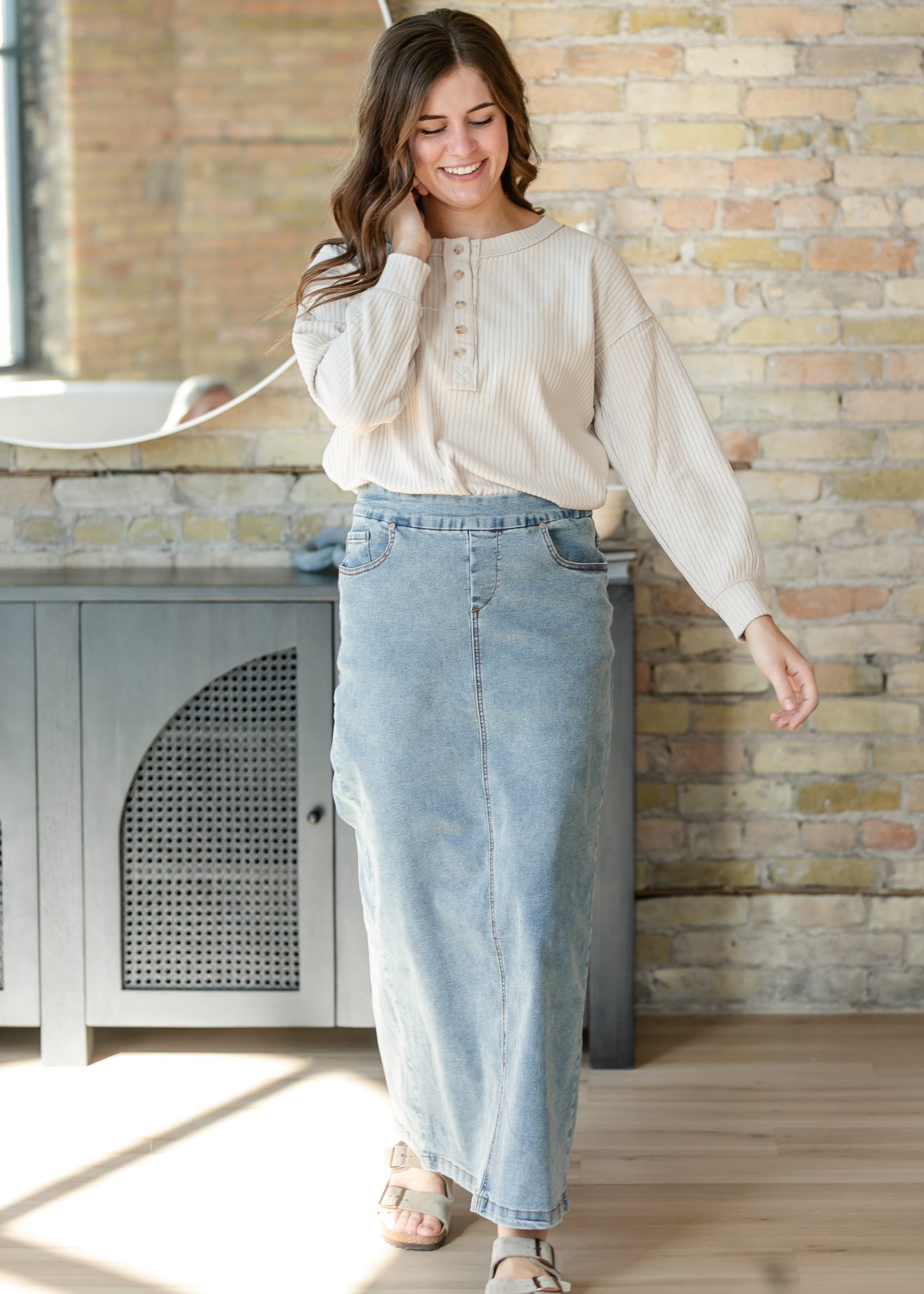 Donna Classic Denim Skirt