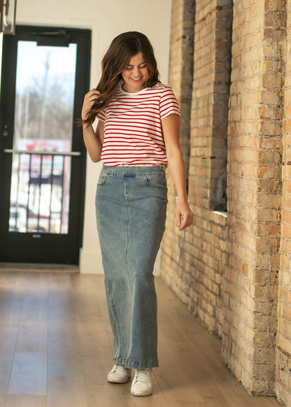 Donna Classic Denim Skirt