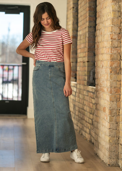 Donna Classic Denim Skirt