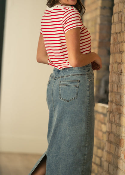 Donna Classic Denim Skirt