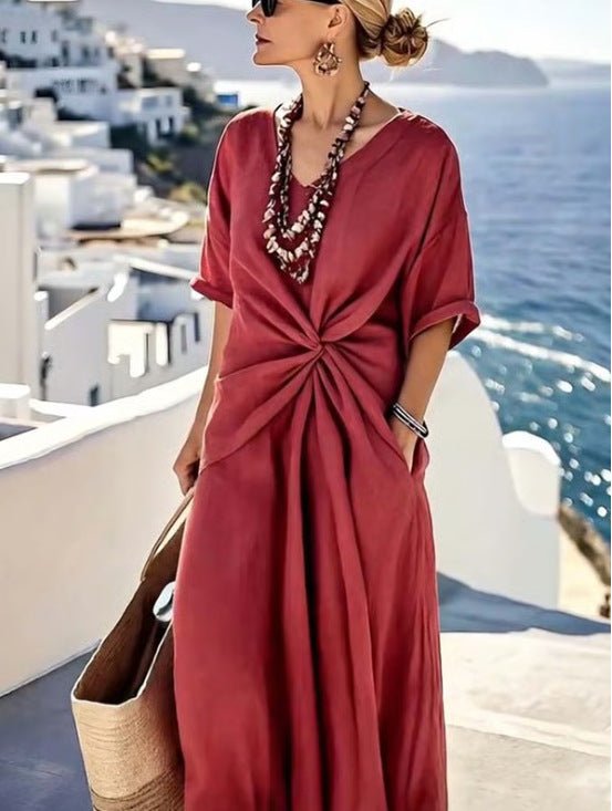 Coast Twist Maxi Dress - Nordik Paris