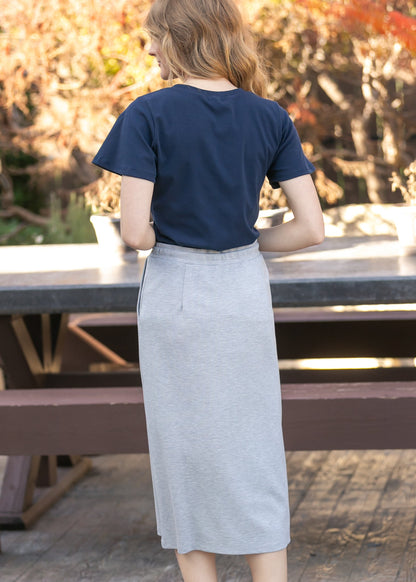Luna Navy Flutter Top
