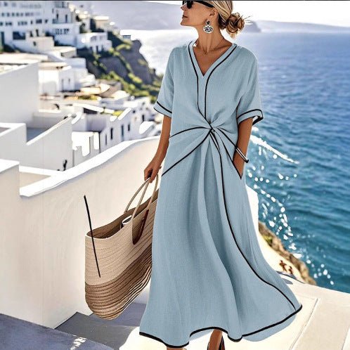 Coast Twist Maxi Dress - Nordik Paris