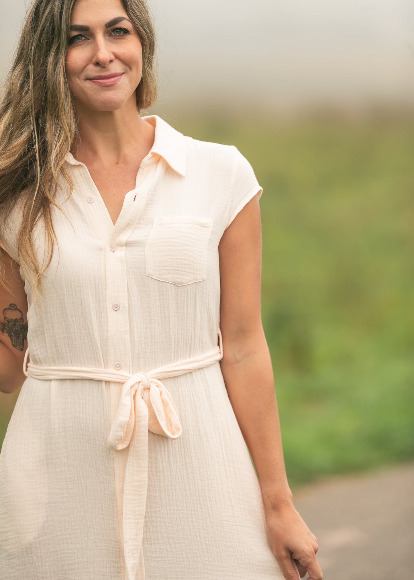 Willow Cotton Gauze Midi Dress