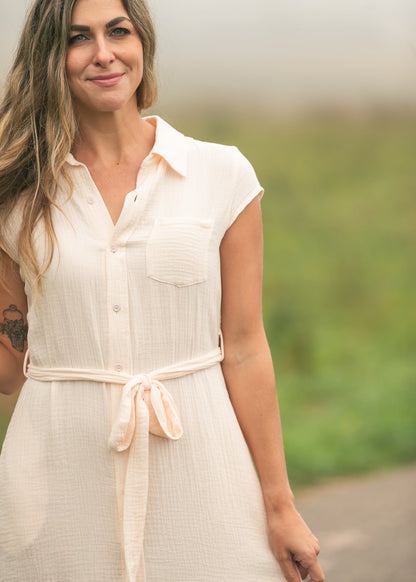 Willow Cotton Gauze Midi Dress