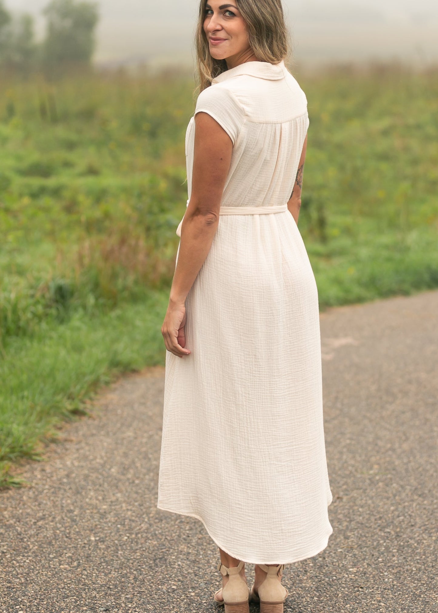 Willow Cotton Gauze Midi Dress
