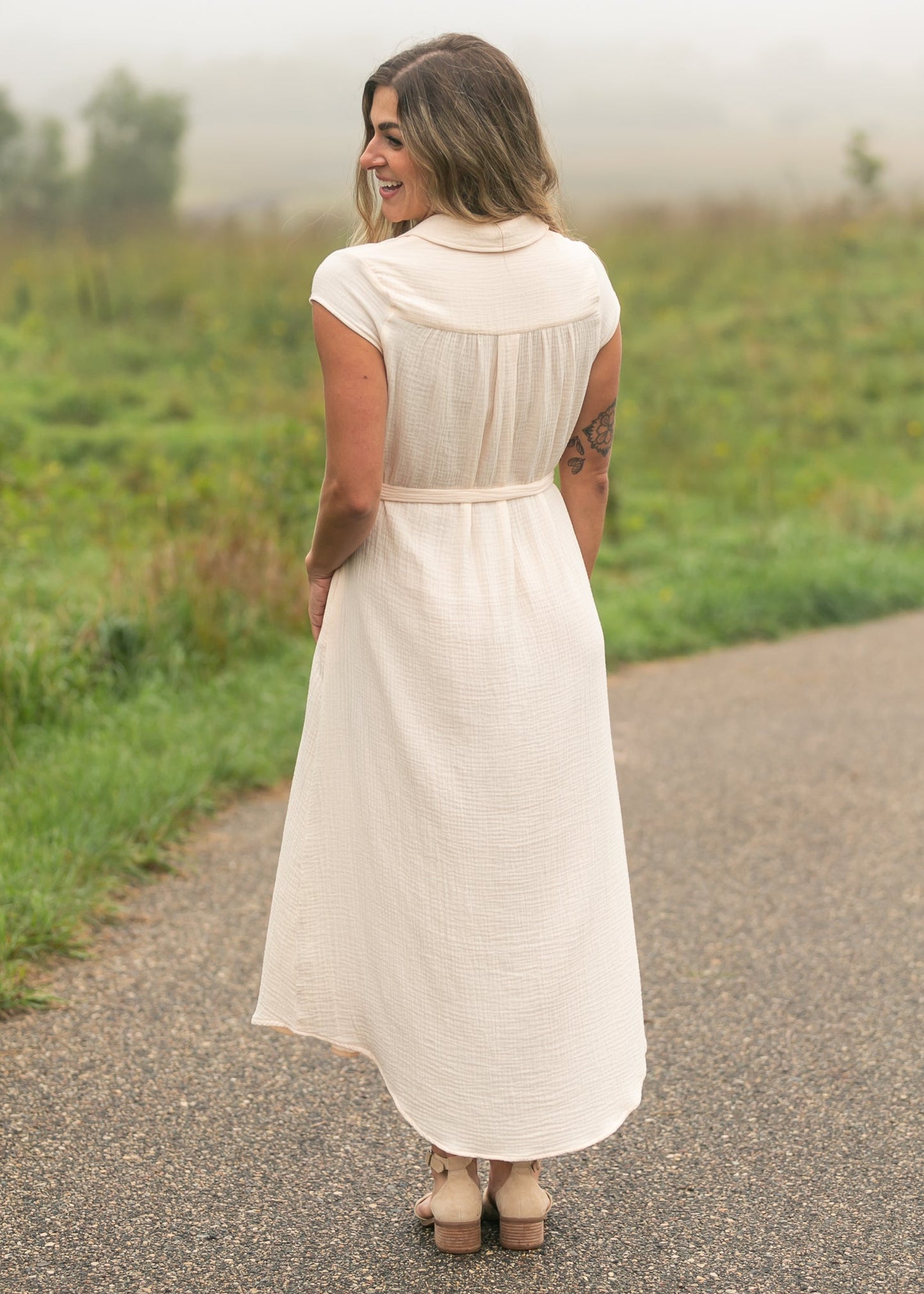 Willow Cotton Gauze Midi Dress