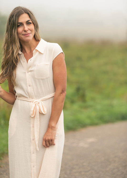 Willow Cotton Gauze Midi Dress